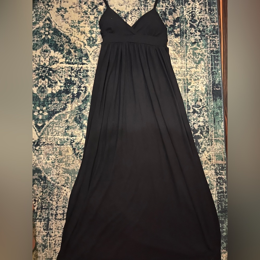 Black maxi dress